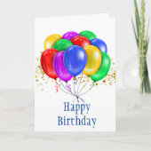 誕生日カード 招待状 (正面)