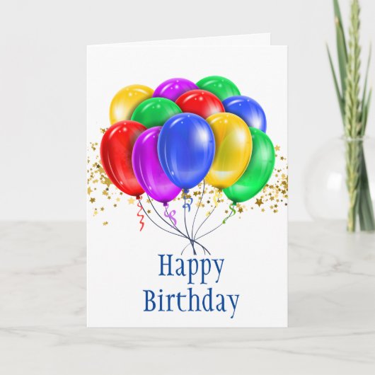 誕生日カード 招待状 (正面)