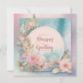 誕生日カード 招待状 (正面)