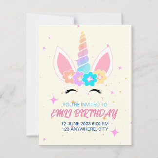 誕生日カード 招待状