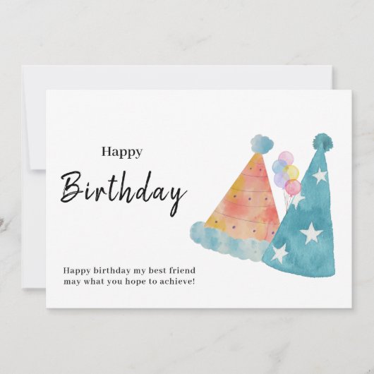 誕生日カード 招待状 (正面)