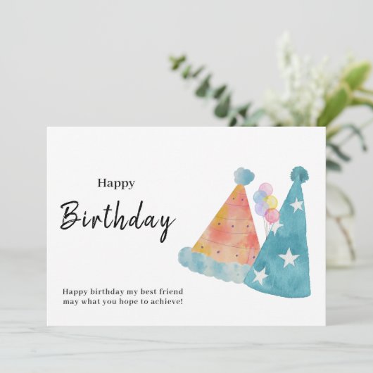 誕生日カード 招待状 (スタンド正面)