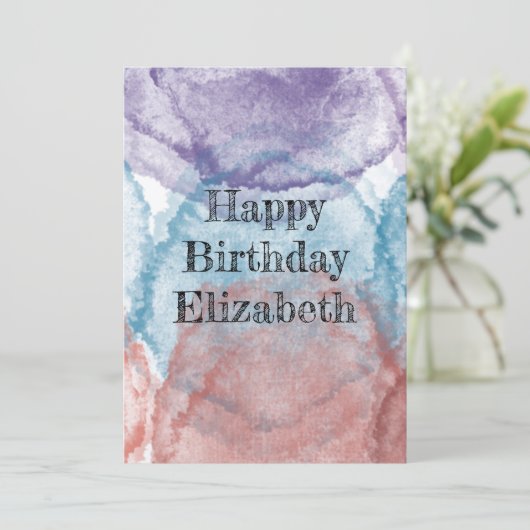 誕生日カード 招待状 (スタンド正面)