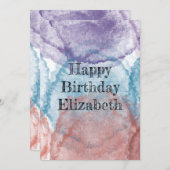 誕生日カード 招待状 (正面/裏面)