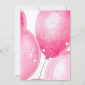 誕生日カード 招待状 (裏面)