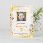 誕生日カード 招待状 (スタンド正面)