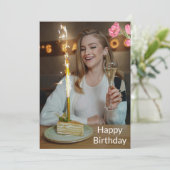 誕生日カード 招待状 (スタンド正面)