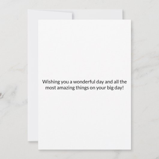 誕生日カード 招待状 (裏面)