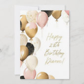 誕生日カード 招待状 (正面)