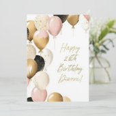 誕生日カード 招待状 (スタンド正面)