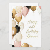 誕生日カード 招待状 (正面/裏面)