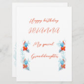 誕生日カード 招待状 (正面/裏面)