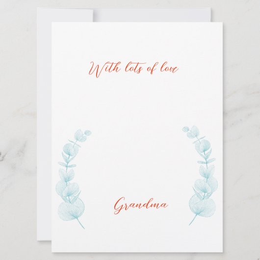 誕生日カード 招待状 (裏面)