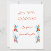 誕生日カード 招待状 (正面)