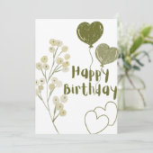 誕生日カード 招待状 (スタンド正面)