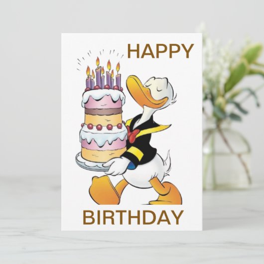 誕生日カード 招待状 (スタンド正面)