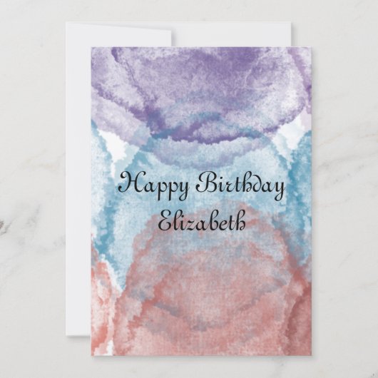 誕生日カード 招待状 (正面)