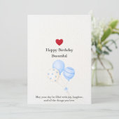 誕生日カード 招待状 (スタンド正面)