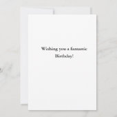 誕生日カード 招待状 (裏面)