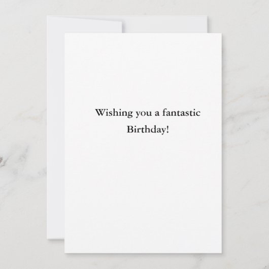 誕生日カード 招待状 (裏面)