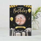 誕生日カード 招待状 (スタンド正面)