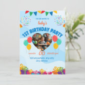 誕生日カード 招待状 (スタンド正面)