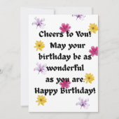 誕生日カード 招待状 (正面)