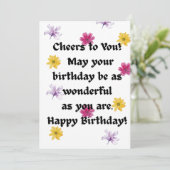 誕生日カード 招待状 (スタンド正面)