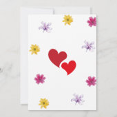 誕生日カード 招待状 (裏面)