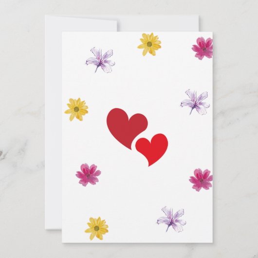 誕生日カード 招待状 (裏面)