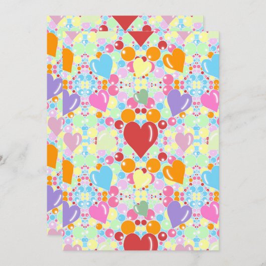 誕生日カード 招待状 (正面/裏面)