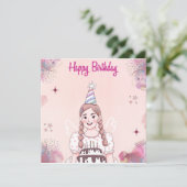 誕生日カード 招待状 (スタンド正面)