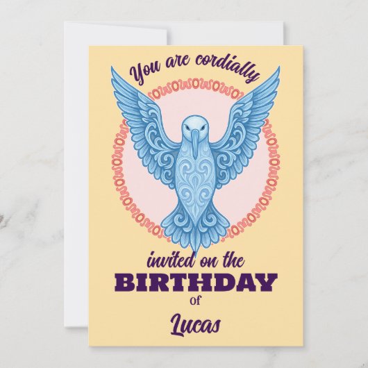 誕生日カード 招待状 (正面)