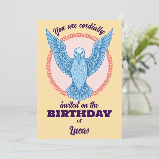 誕生日カード 招待状 (スタンド正面)