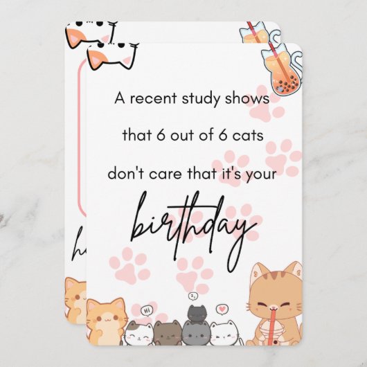 誕生日カード/招待状 招待状 (正面/裏面)