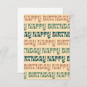 誕生日カード – 数々の サンキューカード (正面/裏面)