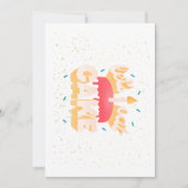 誕生日カード 案内状 (正面)