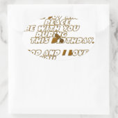 誕生日カード 楕円形シール (バッグ)