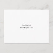 誕生日カード 標準の白 ポストカード (正面)