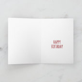 誕生日カード 熊と戦う カード (内部)