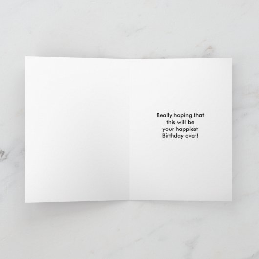 誕生日カード（異母兄弟用）、スナッピークロック カード (内部)