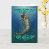 誕生日カード(異母兄弟用)、スナッピークロック カード (黄色い花)