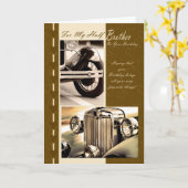 誕生日カード(異母兄弟、高級車用) カード (黄色い花)