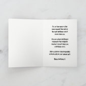 誕生日カード – 皮肉に カード (内部)