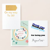 誕生日カード 箔カード (ディスプレー)