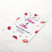 誕生日カード 箔招待状 (回転した状態)