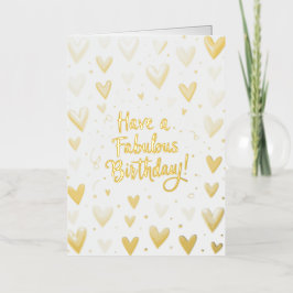 誕生日カード/素晴らしい誕生日 箔グリーティングカード