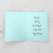 誕生日カード~花入り空~抽象芸術 カード (内部)