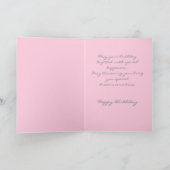 誕生日カード – 誕生日の希望 カード (内部)