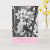 誕生日カード – 誕生日の希望 カード (黄色い花)